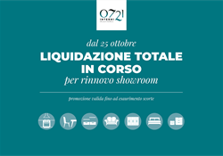 Liquidazione totale per rinnovo showroom 